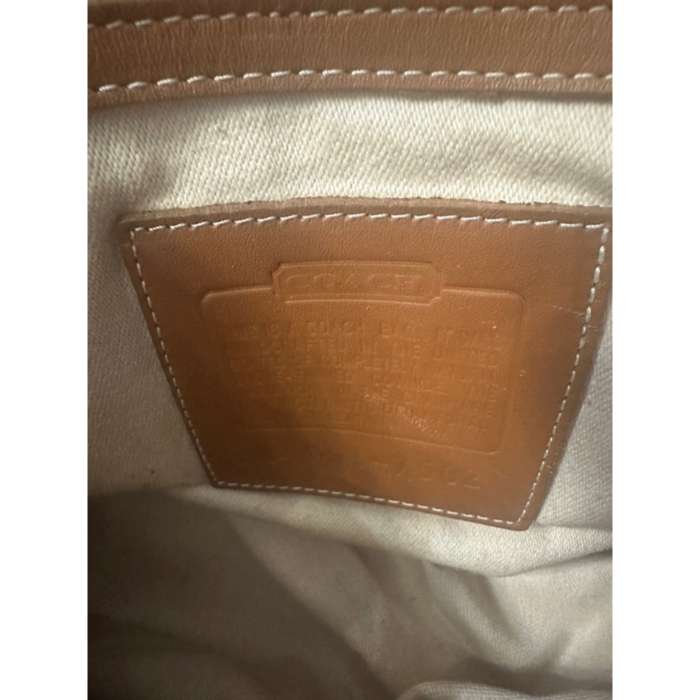 Coach Leather Tote Bag in Saddle Brown - Picture 7 of 8
